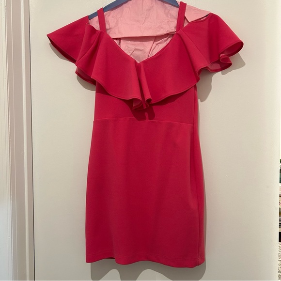 RACHEL RACHEL ROY
Off The Shoulder V-Neck Ruffle Dress - Picture 2 of 3